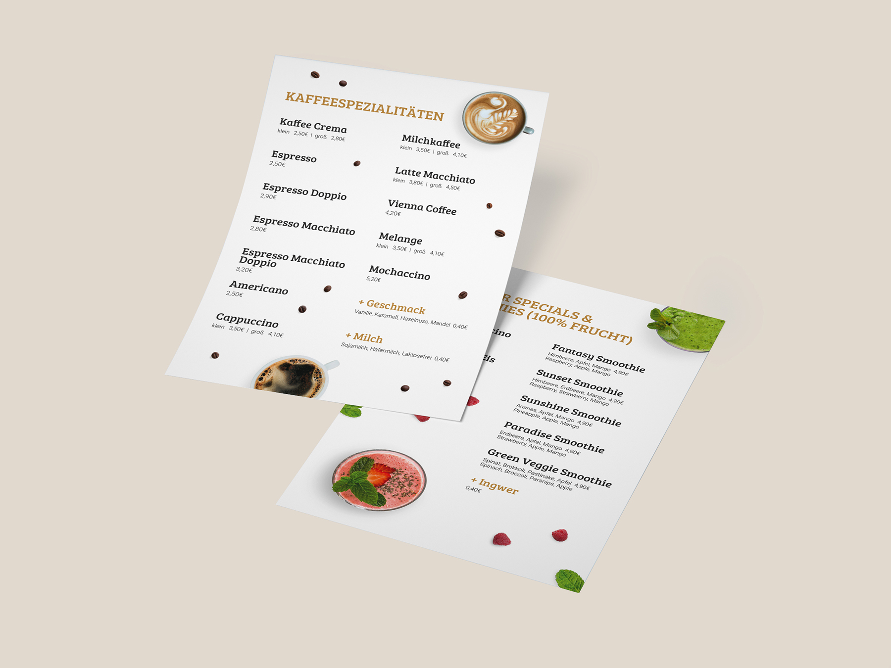 a menu design
