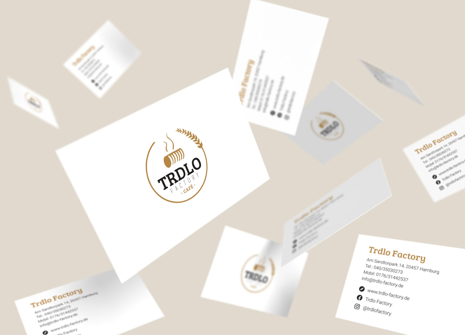 the business cards